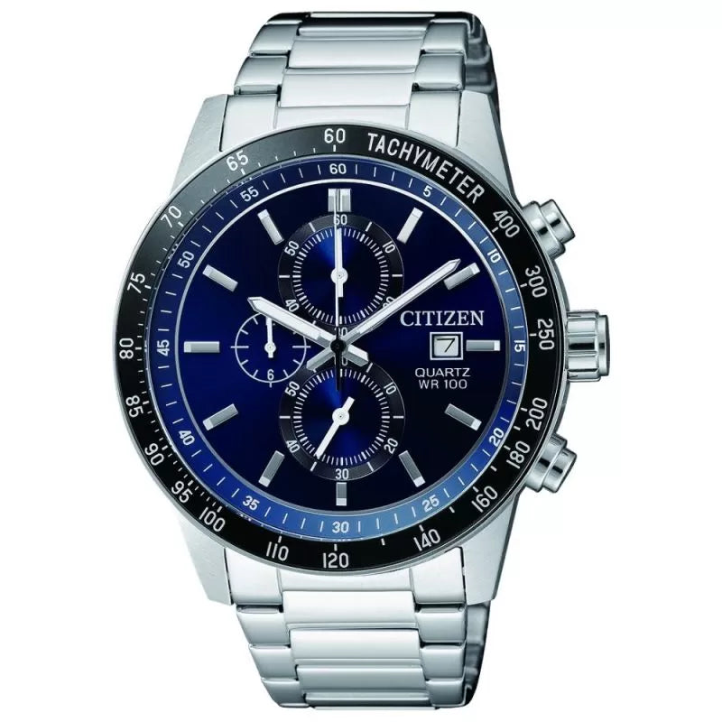 Citizen Men's Quartz Watch with Stainless Steel Bracelet and Blue Dial AN3600-59L
