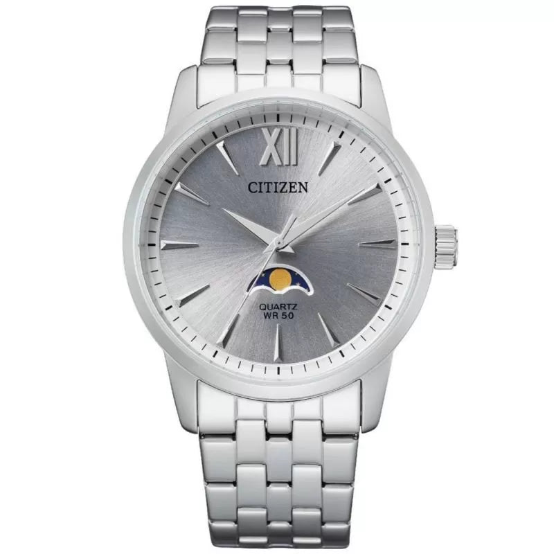 Citizen Watch For Men Diameter 42mm Round Silver Dial Stainless Steel Ak5000-54A