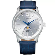 Citizen Men's Quartz Watch with Blue Leather Strap, AK5000-03A