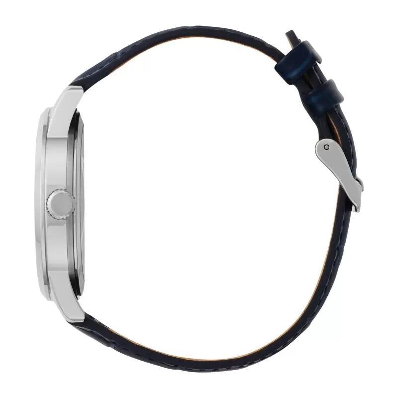 Citizen Men's Quartz Watch with Blue Leather Strap, AK5000-03A