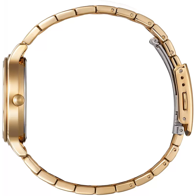 Citizen Wrist Watch For Women 35 Mm Stainless Steel With Gold Strap ED8183-54A