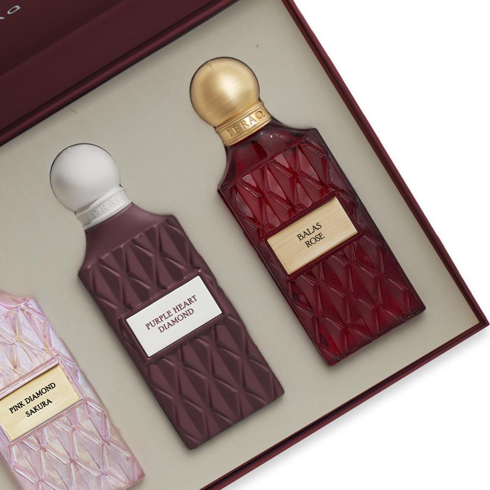 Maroon Diamond Set By Ibraq Eau De Parfum For Women - 3 × 75 Ml