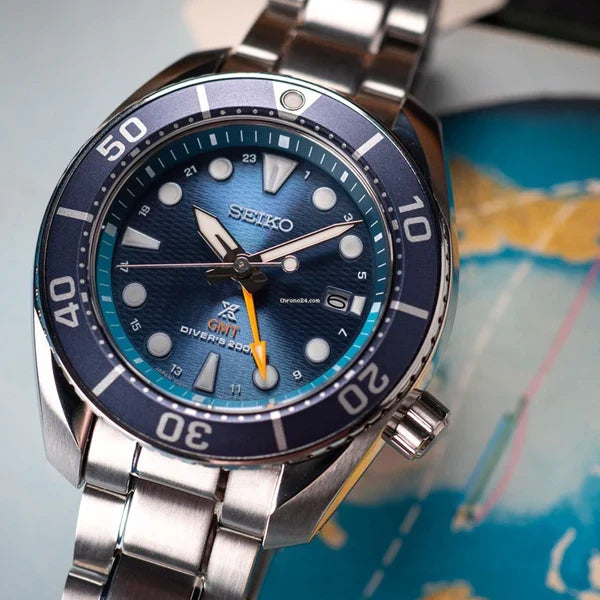 Seiko Prospex GMT Blue Dial Stainless Steel Men's Watch