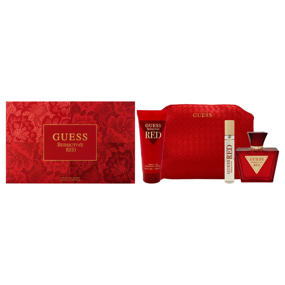 Guess Seductive Red for Women Set – Eau de Toilette 75ml + EDT 15ml + Body Lotion 100ml + Pouch