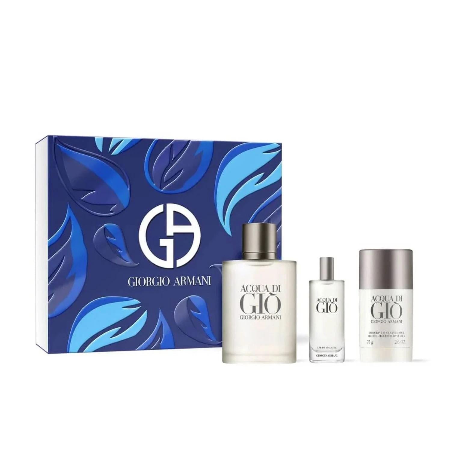 Giorgio Armani Acqua Di Giò For Man Set EDT 100ml + EDT 15ml + Deodorant Stick 75g