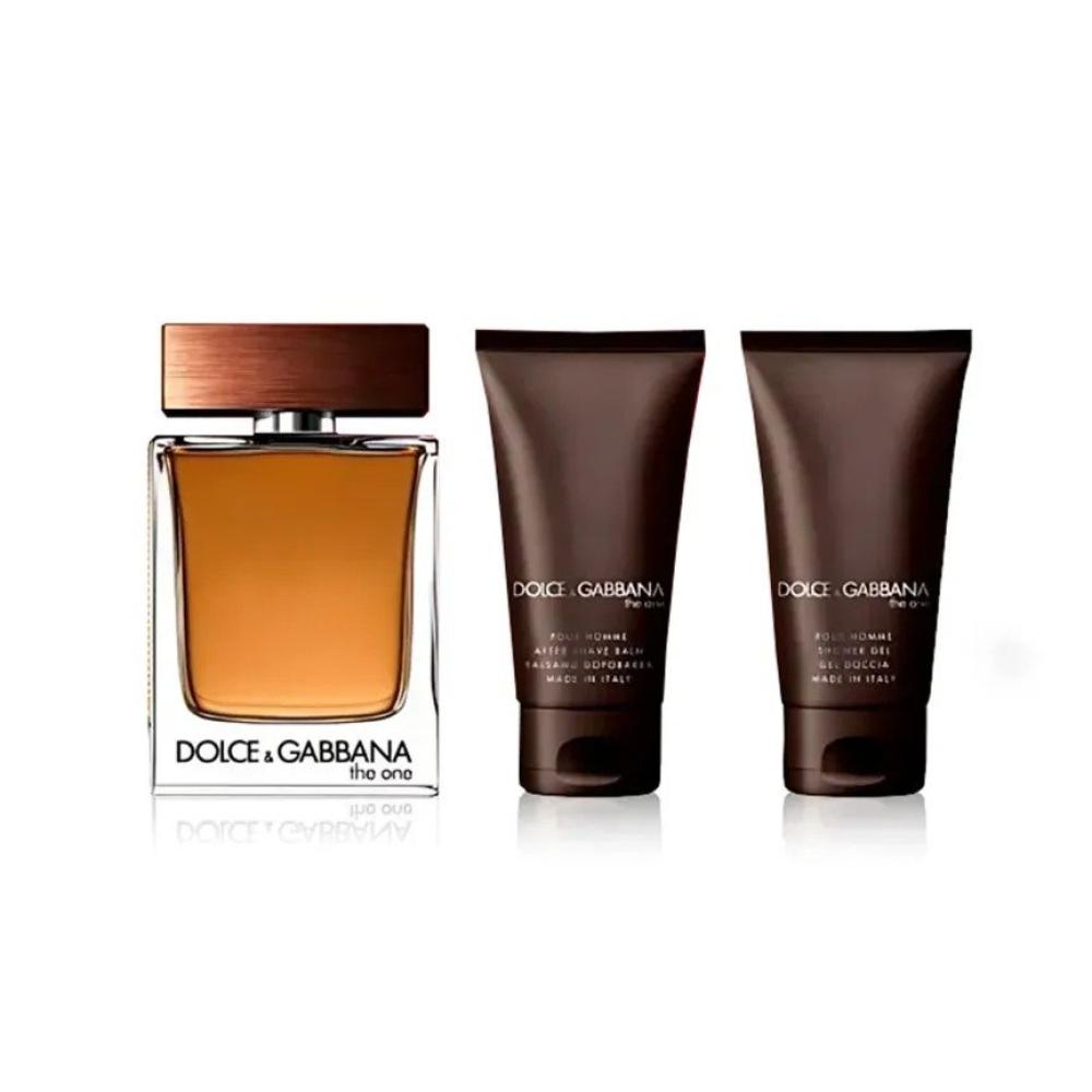 عطر ذا ون للرجال من دولتشي آند غابانا – أو دو تواليت 100 مل مع جل استحمام 50 مل وبلسم بعد الحلاقة 50 مل