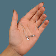 عقد اللوزة البنفسجي فضة عيار 925