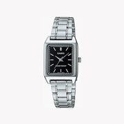 Casio Women's Stainless Steel Watch, Black Dial - LTP-V007D-1EUDF