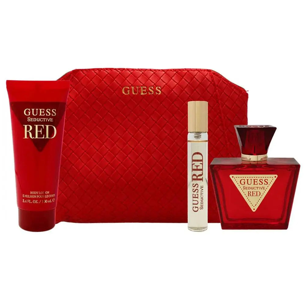 Guess Seductive Red for Women Set – Eau de Toilette 75ml + EDT 15ml + Body Lotion 100ml + Pouch