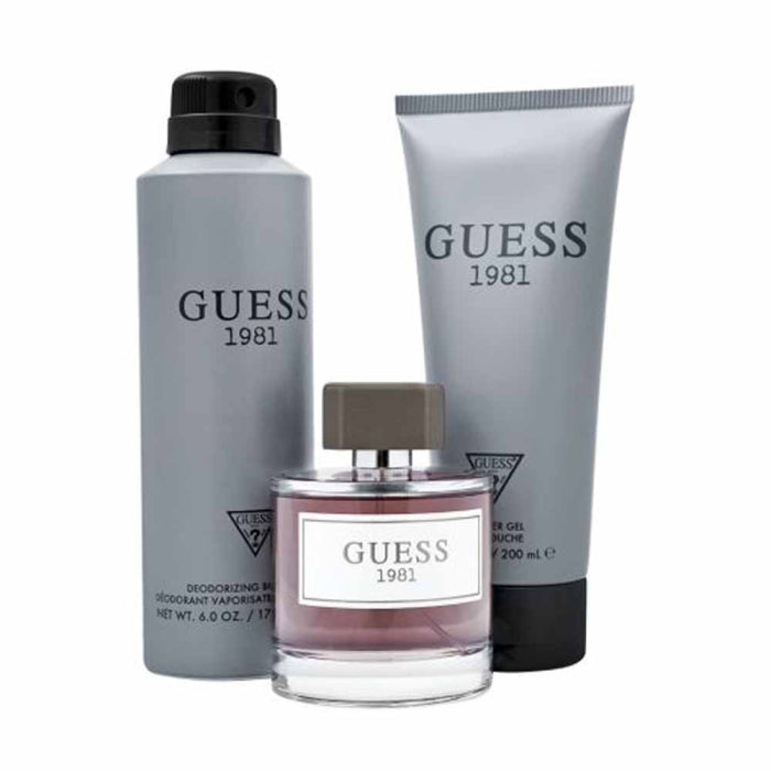 Guess 1981 For Men Set – Eau de Toilette 100ml + Shower Gel 200ml + Body Spray