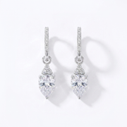 925 silver delicate dangling stone earrings.