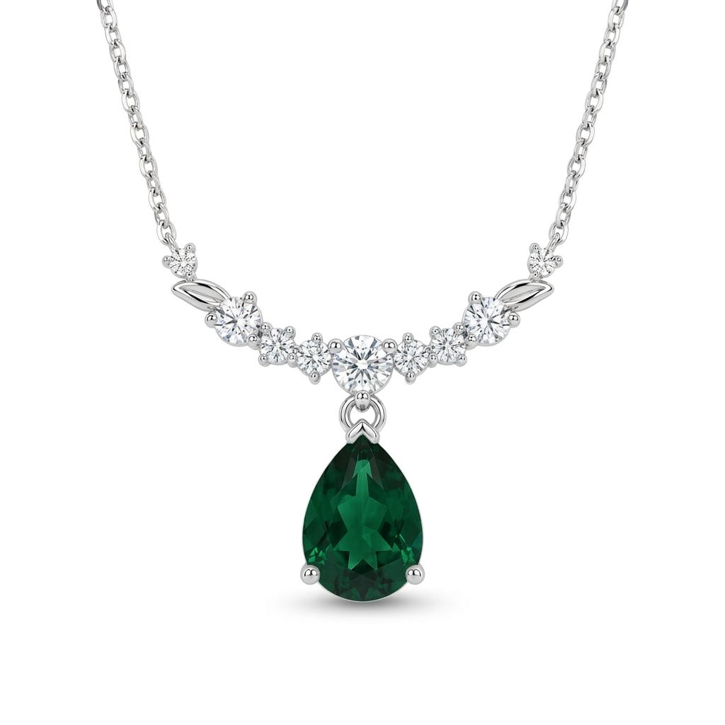 925 Silver Delicate Teardrop Necklace