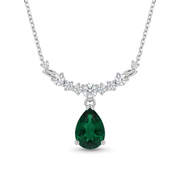 925 Silver Delicate Teardrop Necklace