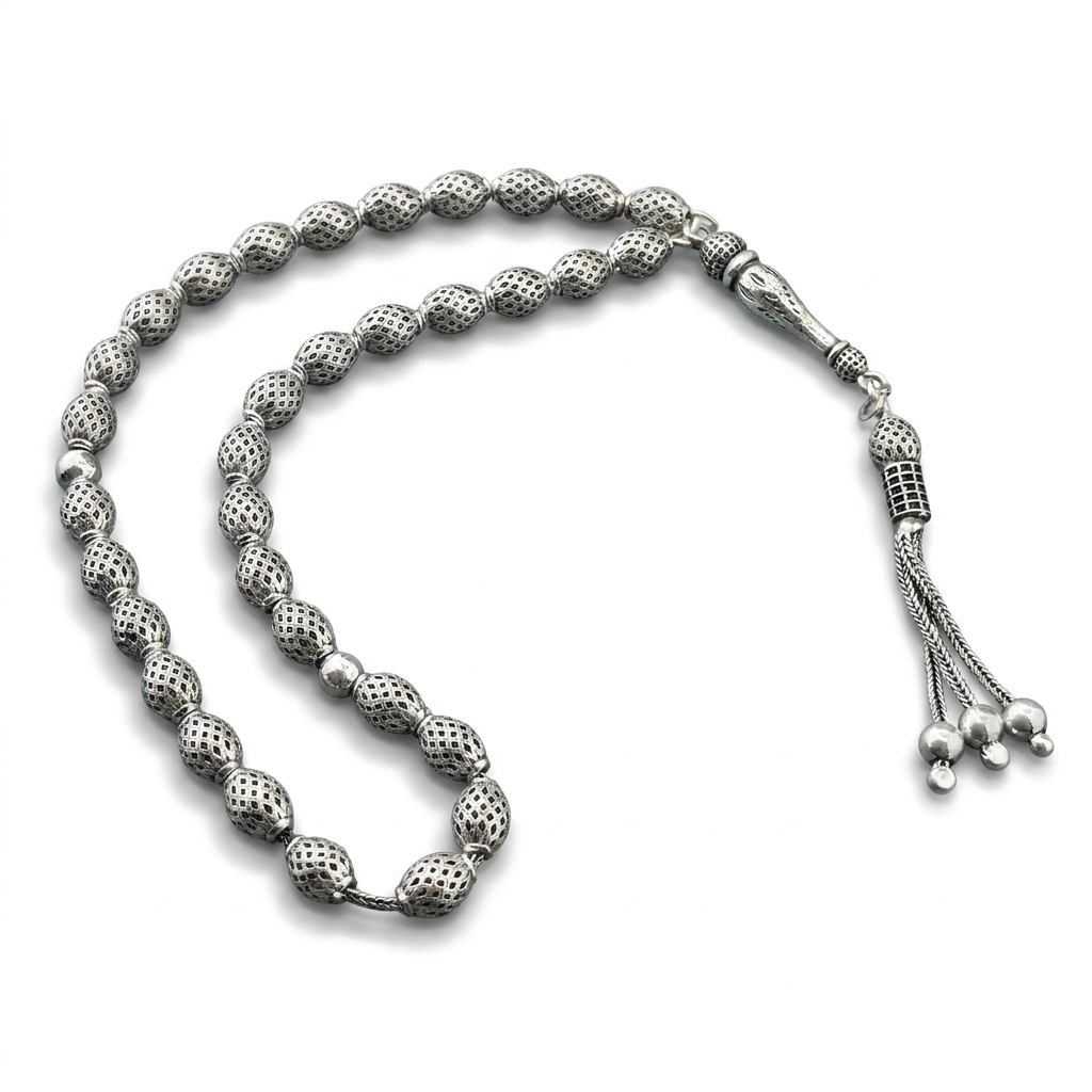 925 Silver Men's 33 Beads Traditional 