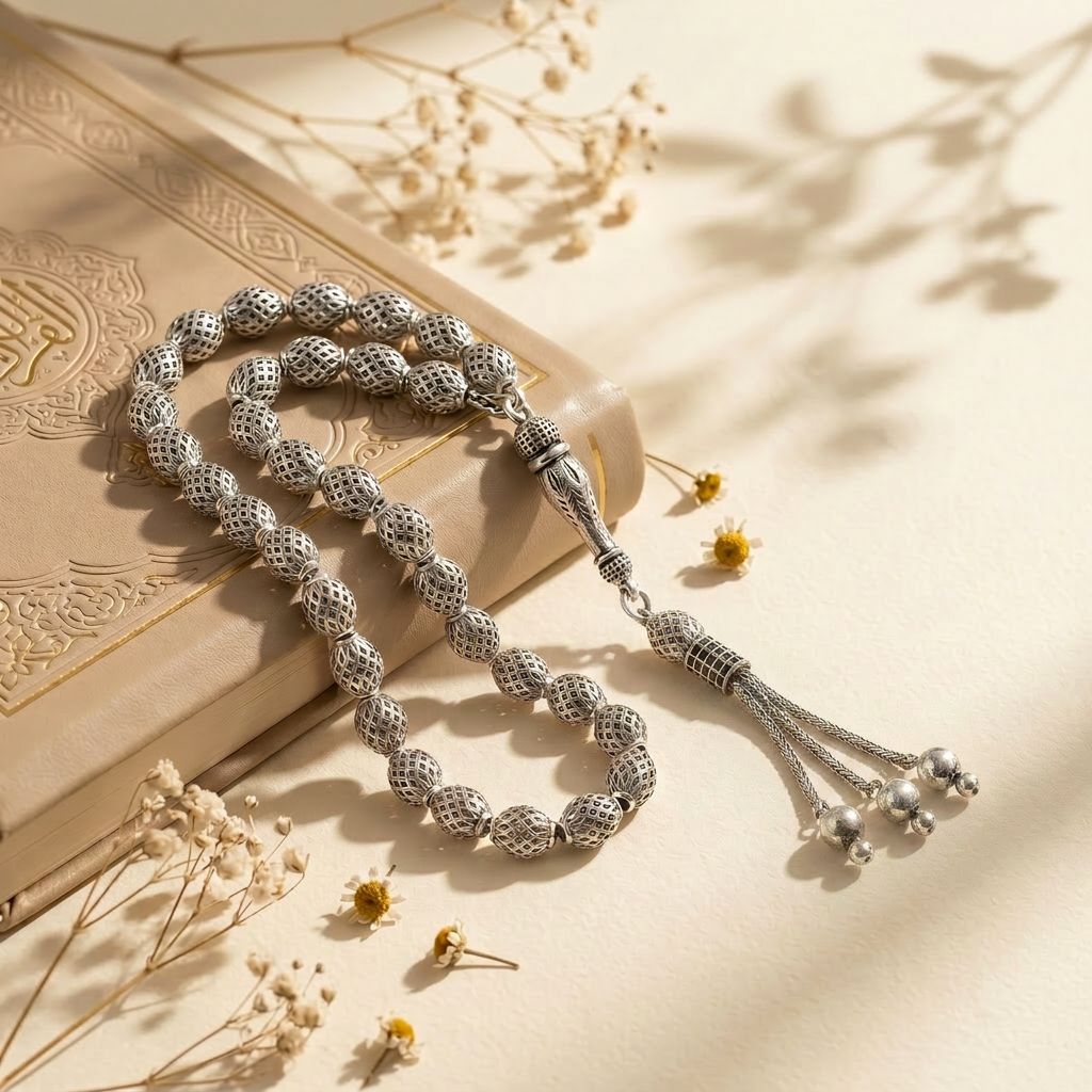 925 Silver Men's 33 Beads Traditional 