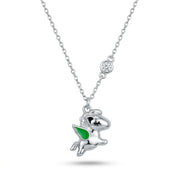 Green Winged Horse Necklace