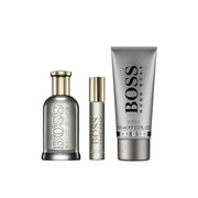 طقم عطر بوس بوتلد للرجال من هوجو بوس – أو دو بارفان 100مل + أو دو بارفان 10مل + جل استحمام 100مل