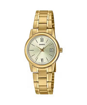 Casio Champagne Dial Gold-tone Bracelet Women's Watch