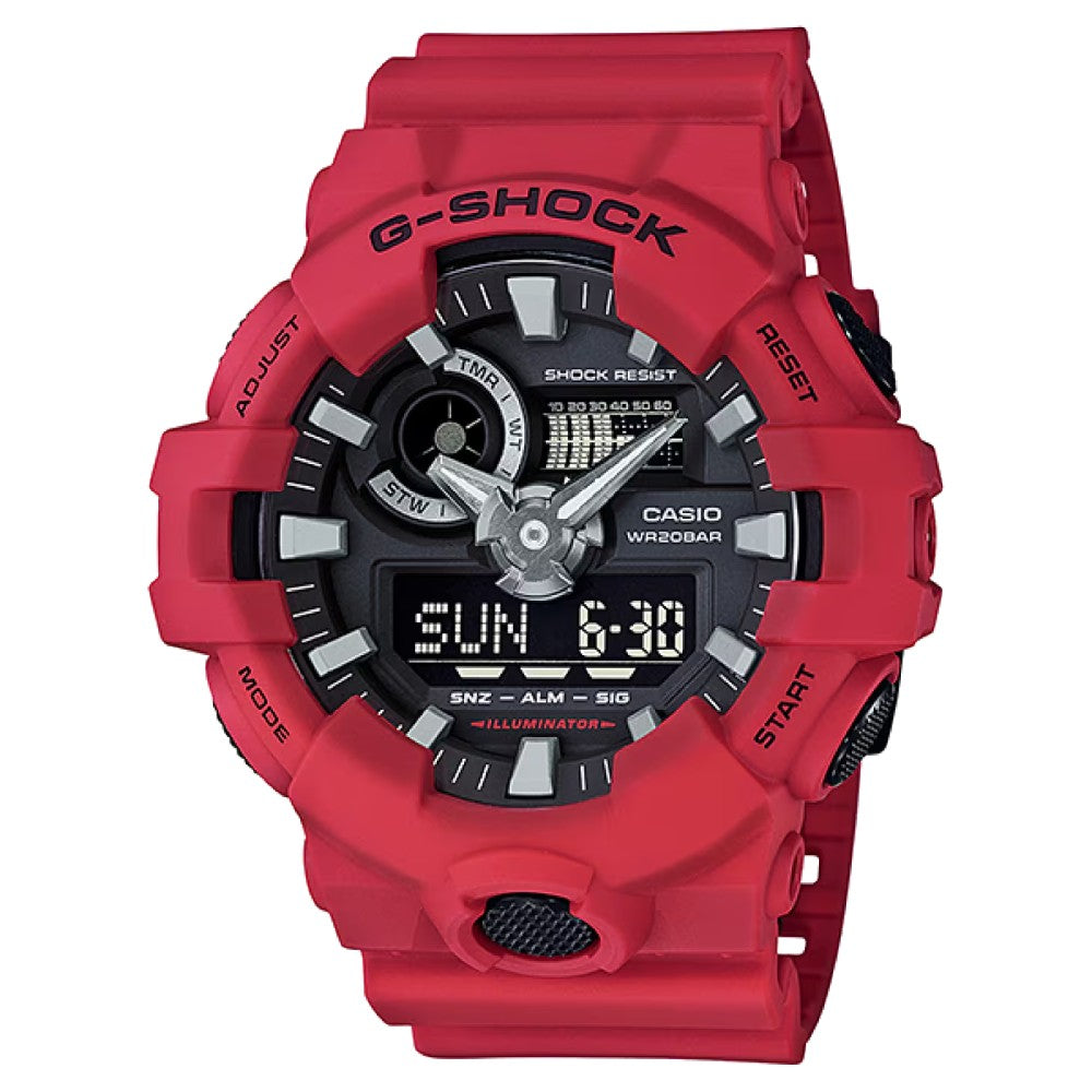 GA-700-4ADR - Casio G-Shock Men's Digital Sporty Casual Watch with Resin Strap