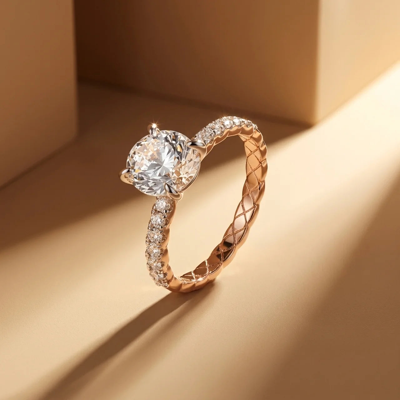 925 Silver Simple Design Ring with Sparkling Round Stones