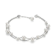 Soft Pearl Bracelet with an Elegant Design – 925 Silver