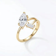 925 Silver Gold-Plated Ring with Luxurious Details