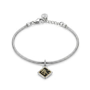 Silver Bracelet with Shawq Pendant - 925 Sterling Silver