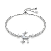 925 Silver Bracelet with Sophisticated Celestial Details