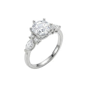 925 Silver Elegant Ring with a Square Stone and Attractive Shine