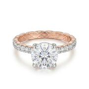 925 Silver Simple Design Ring with Sparkling Round Stones
