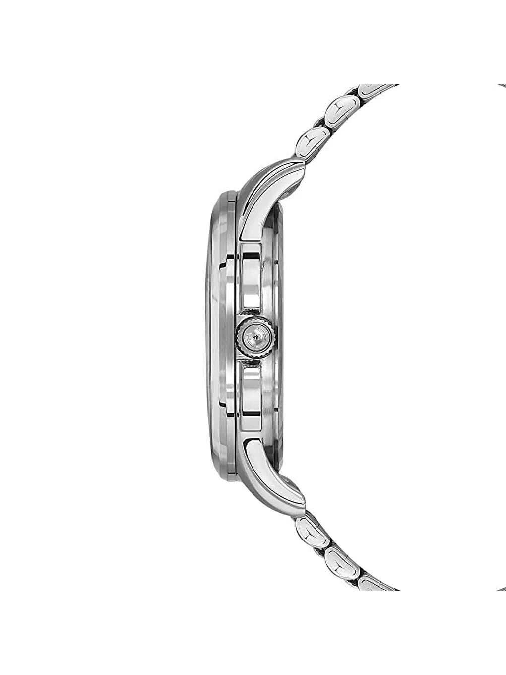 U.S. Polo Assn Men's Chronograph Watch – Black Dial & Stainless Steel Bracelet