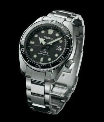 Seiko Prospex Black Dial Silver Stainless Steel Bracelet Men's Watch