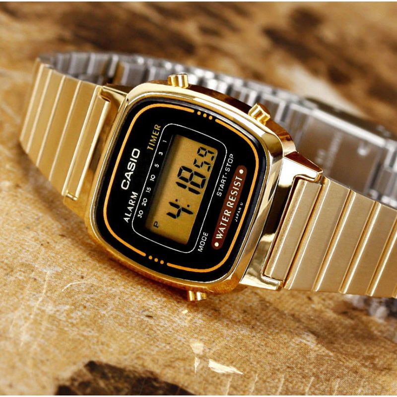 LA670WGA-1DF - Casio Women's Digital Stainless Steel Watch
