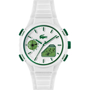 Lacoste White Rubber Men's Digital-Analogue Watch-2011364