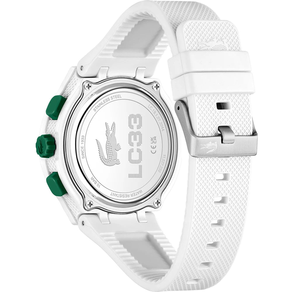 Lacoste White Rubber Men's Digital-Analogue Watch-2011364