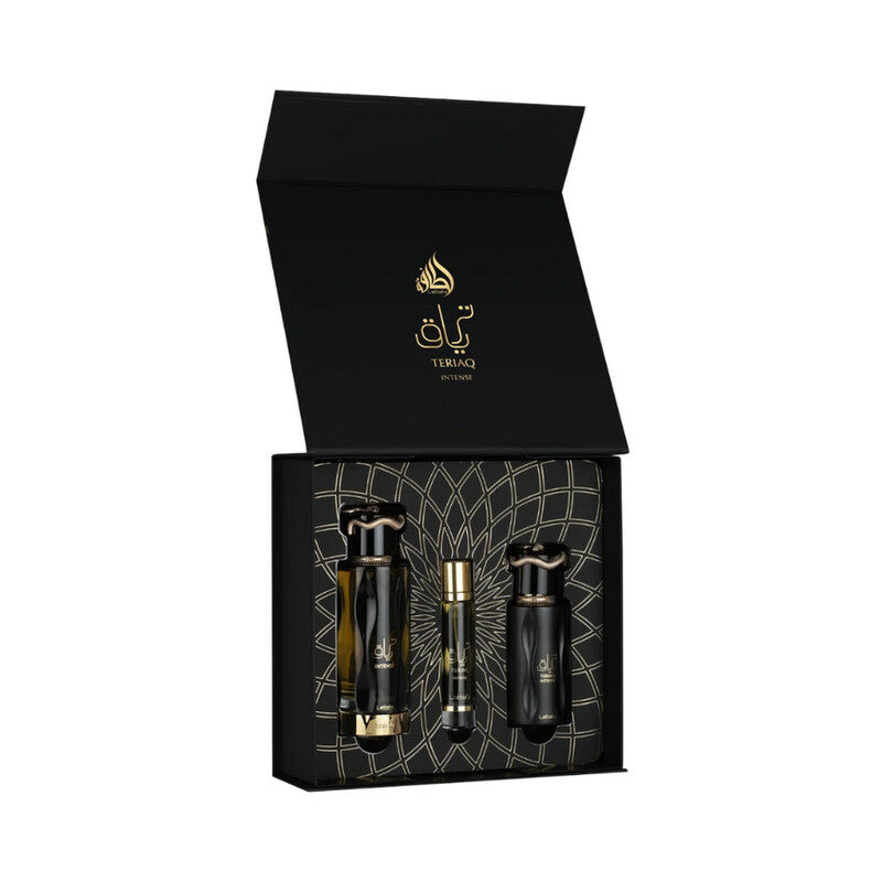Lattafa Teriaq Intense Unisex Gift Set - 3 Pieces