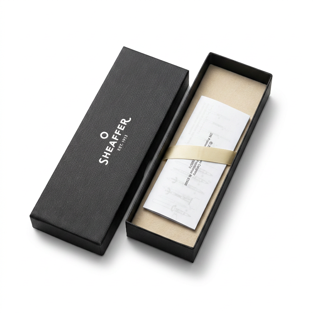 Cross Black Ink Ballpoint Pen – White Body with Black Details