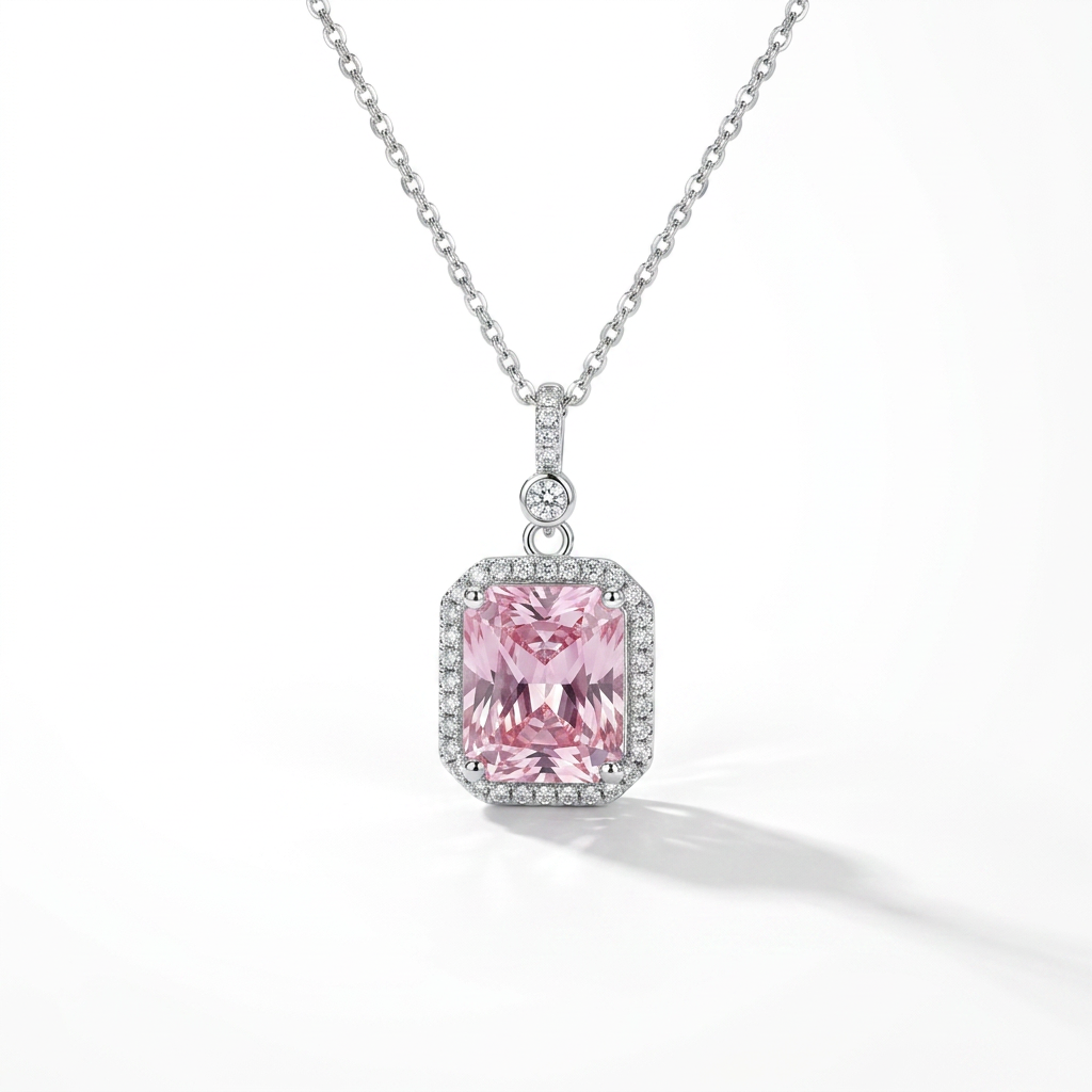 Pink Halo Necklace