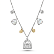 "He Ordained and Then Guided" 925 Silver Necklace with Mother of Pearl