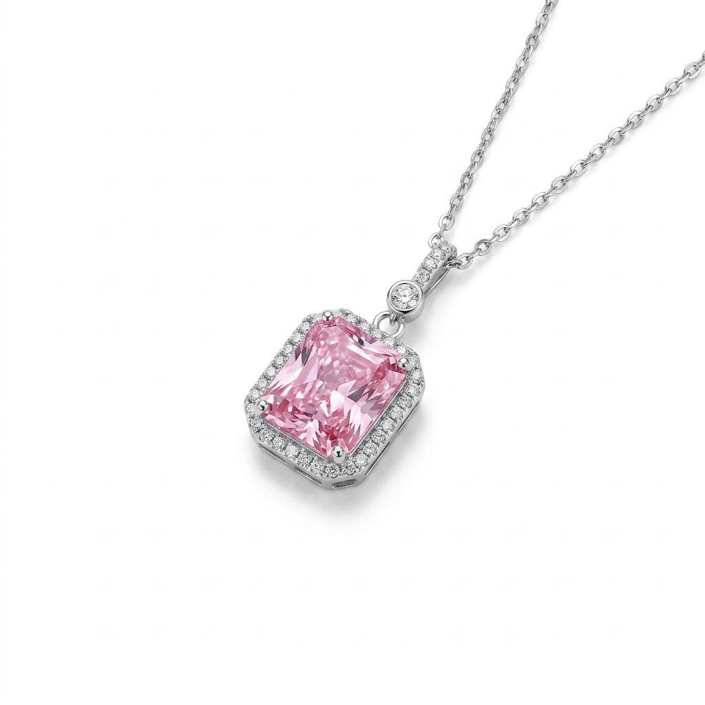 Pink Halo Necklace