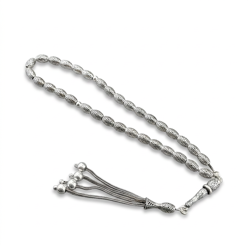 33 Beads 925 Silver Men's 