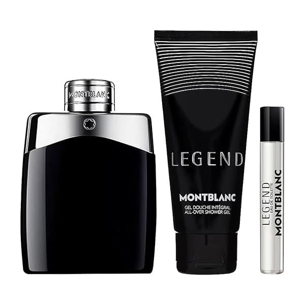 Mont Blanc Legend Gift Set: Eau de Toilette 100ml + Body Lotion 100ml + Travel Spray 7.5ml