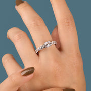 خاتم فضة 925 مرصع بالزركون