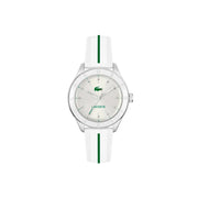 Lacoste Billie White Rubber Silver Dial For Women Watch - 2001459