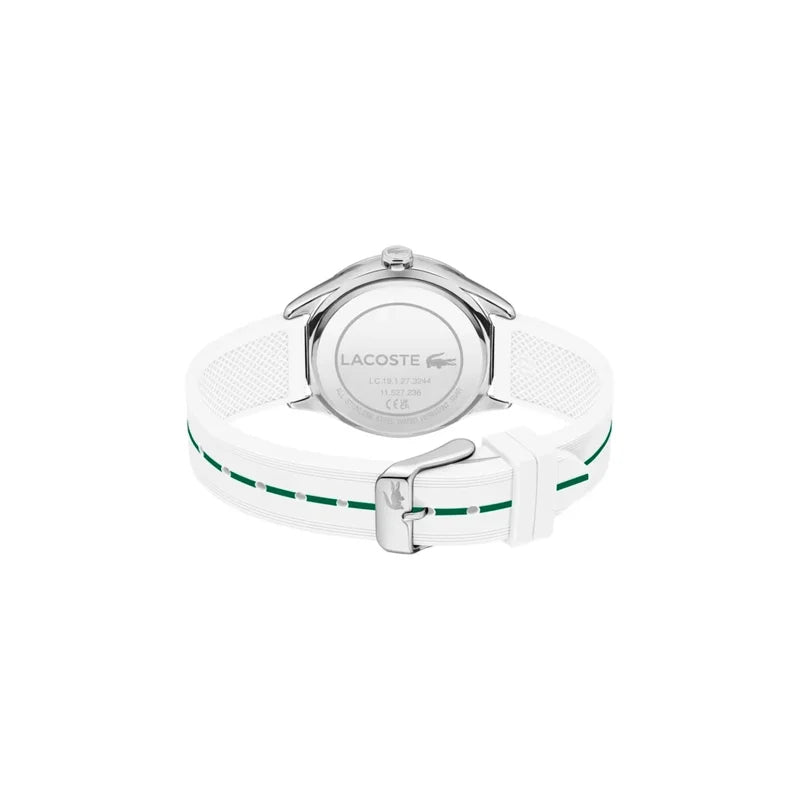 Lacoste Billie White Rubber Silver Dial For Women Watch - 2001459