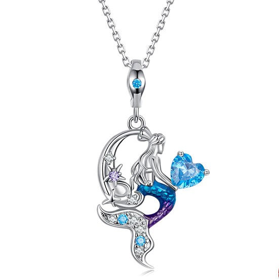 Mermaid 925 Silver Necklace