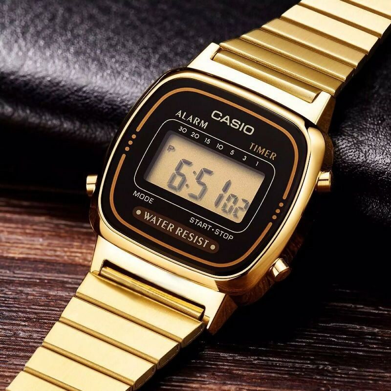 LA670WGA-1DF - Casio Women's Digital Stainless Steel Watch