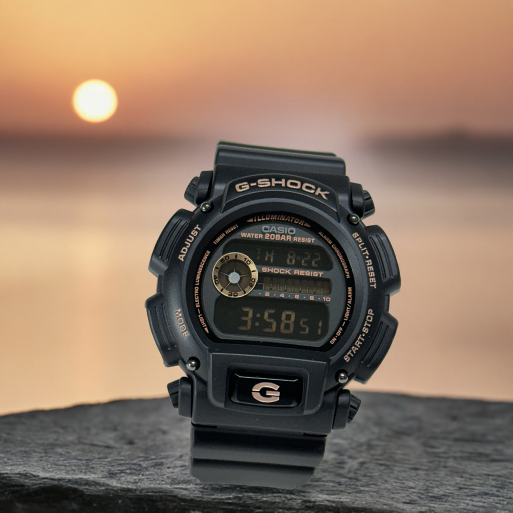 ساعة يد كاسيو جي شوك ديجيتال رياضية كاجوال بسوار رزين للرجال