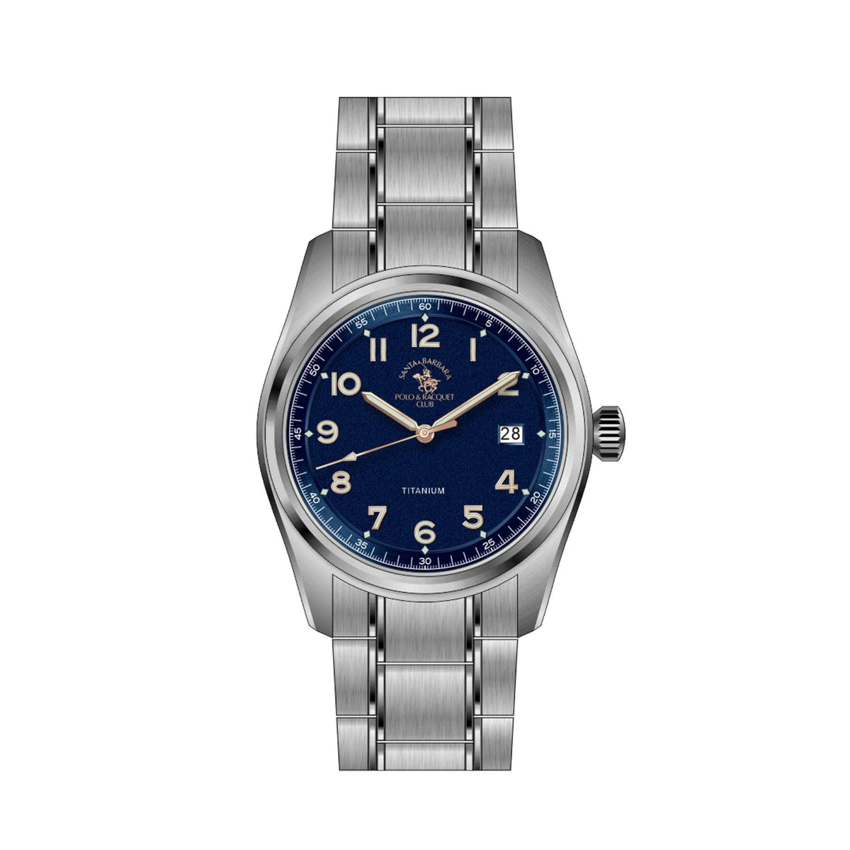 ساعة سانتا باربرا بولو آند راكيت الرجالية بمينا أزرق SB.4.10013-3