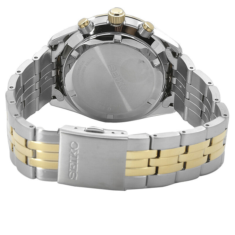 Seiko Black Dial Two-tone Stainless Steel Men's Watch